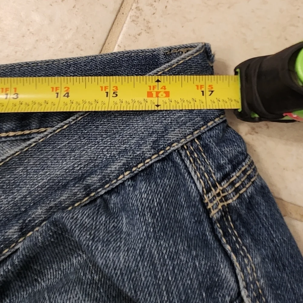Mens Straight Leg Med Wash Blue Jeans Y2K Phat Farm Size‎ 34X28 READ #F932